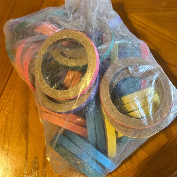 Other - Lot of 50 Colorful Cardboard Rings